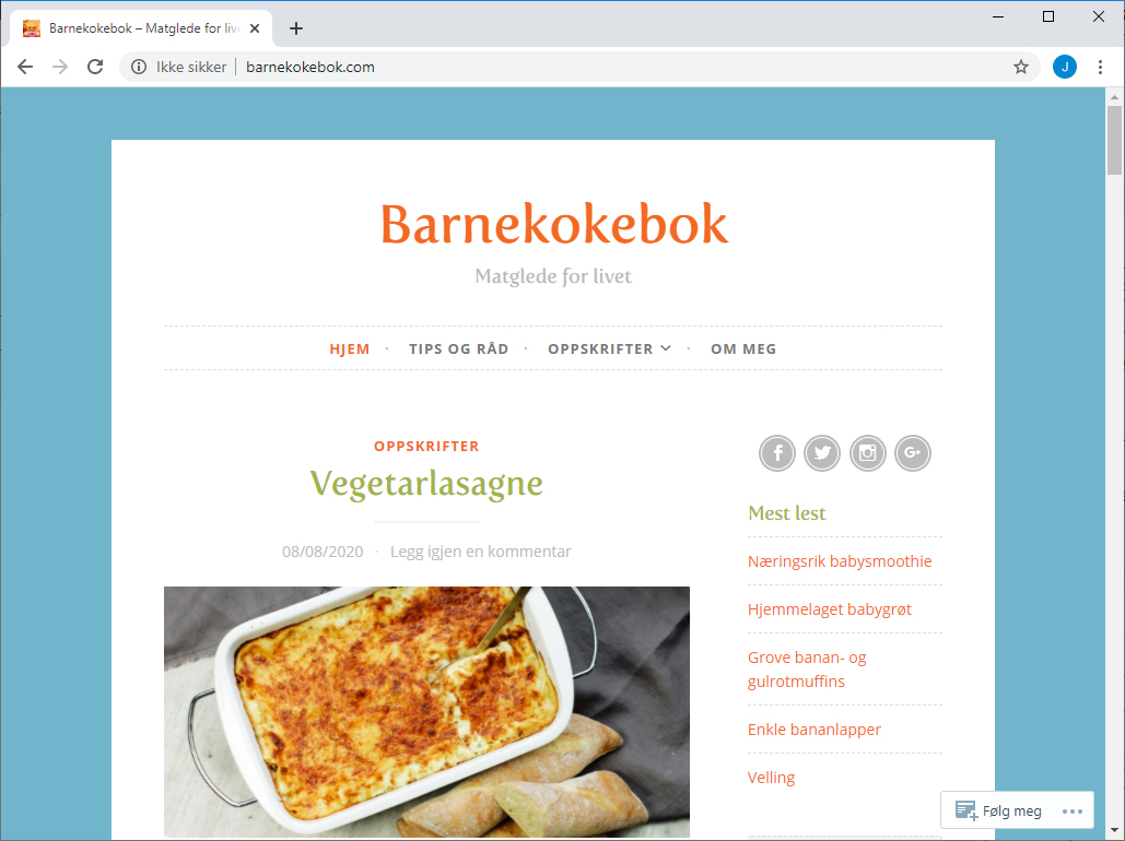 Arbeidsprøve – Webdesign og digital markedsføring