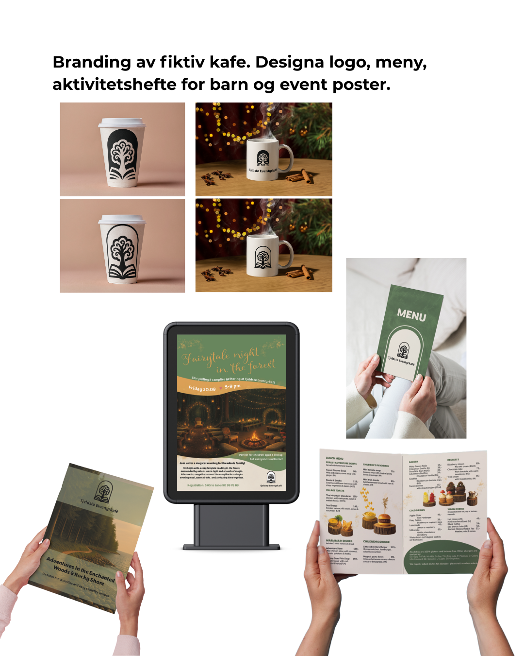 Arbeidsprøve – Grafisk designstudent – logo og visuell identitet