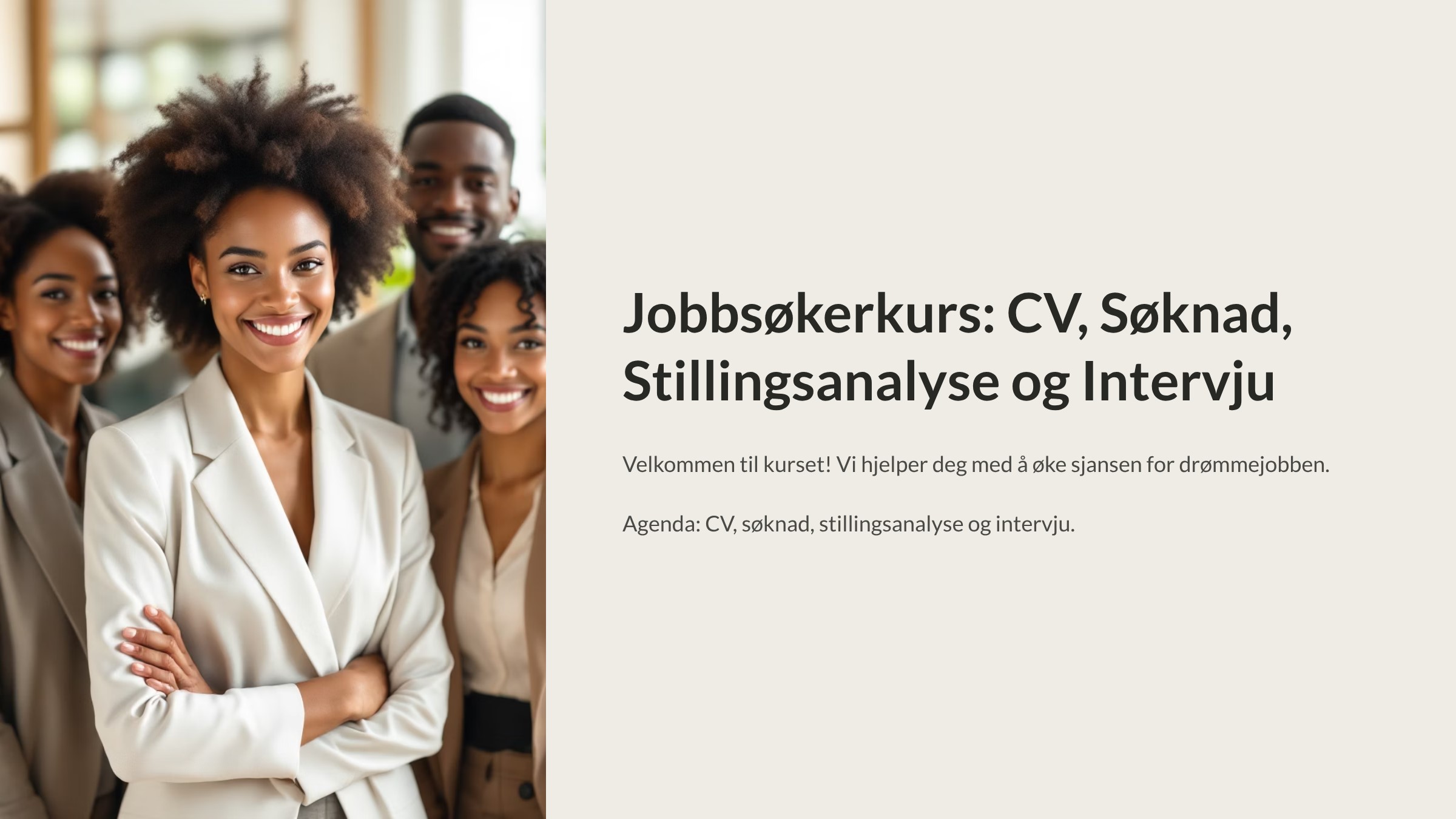 Arbeidsprøve – Presentasjonsdesigner - utvikling, redigering og profesjonalisering av PowerPoint-presentasjoner